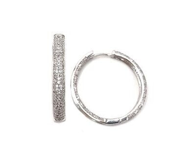 Pavé Radiance Hoops