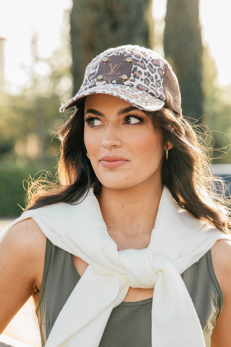 LV Brown Leopard Hat – Vintage Boho Bags