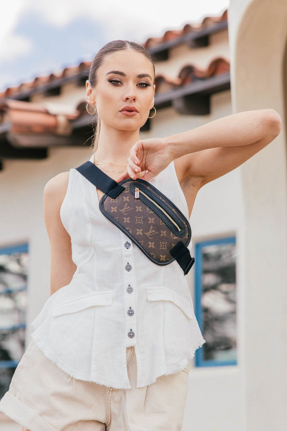 Outfit Luitton Vuitton Belt Loui Vuitton Belt Bag LV Fanny Pack