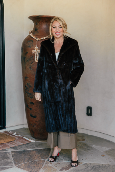 Mahogany Mink Coat- 1