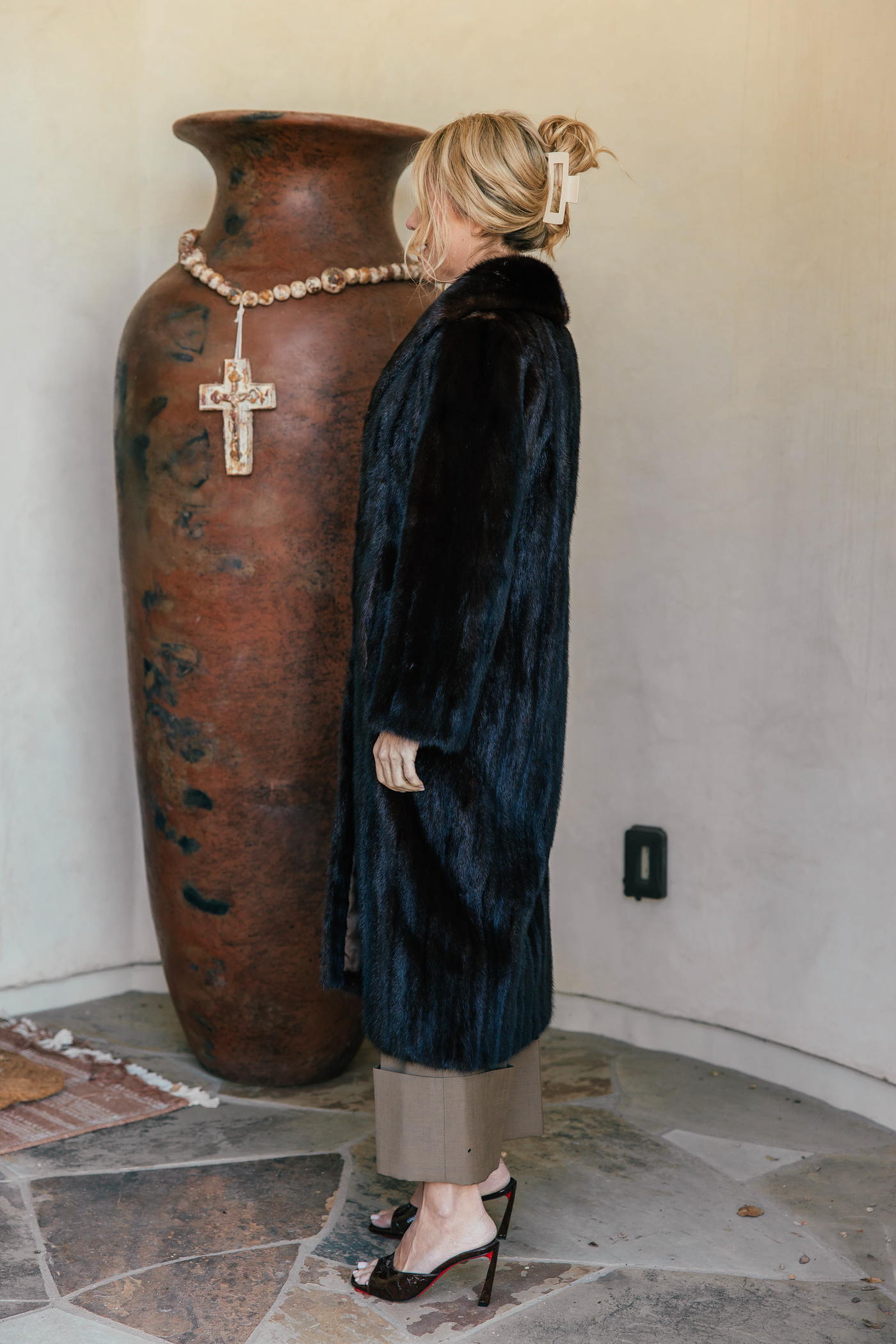 Mahogany Mink Coat- 1