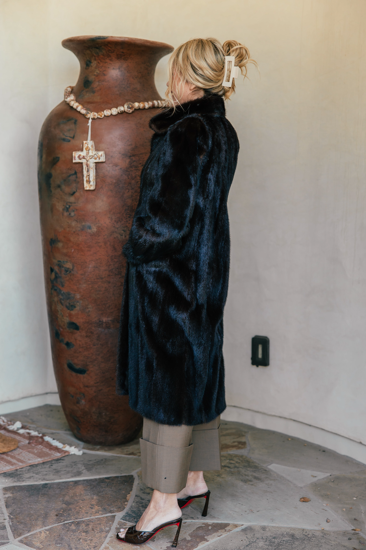 Mahogany Mink Coat - 6