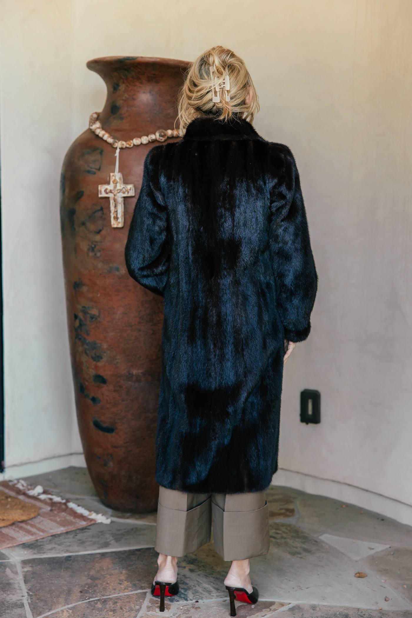 Mahogany Mink Coat - 6