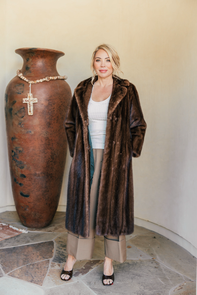 Mahogany Mink Coat- 4