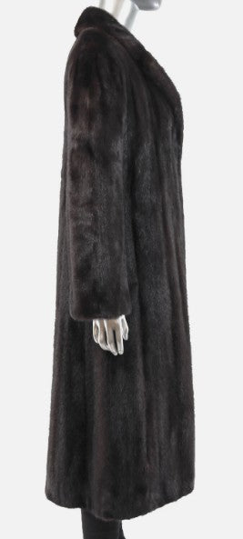Dark Mahogany Mink Coat - 2