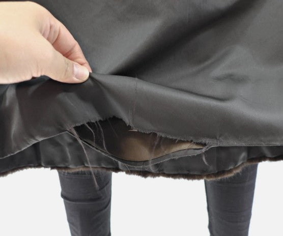 Dark Mahogany Mink Coat - 2