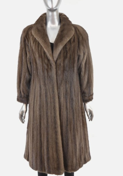 Mahogany Mink Coat - 8