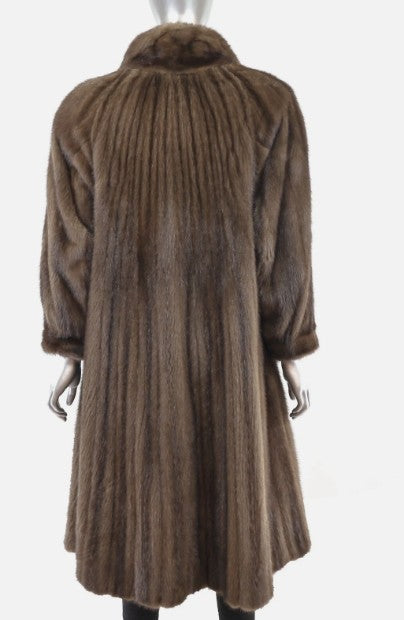 Mahogany Mink Coat - 8