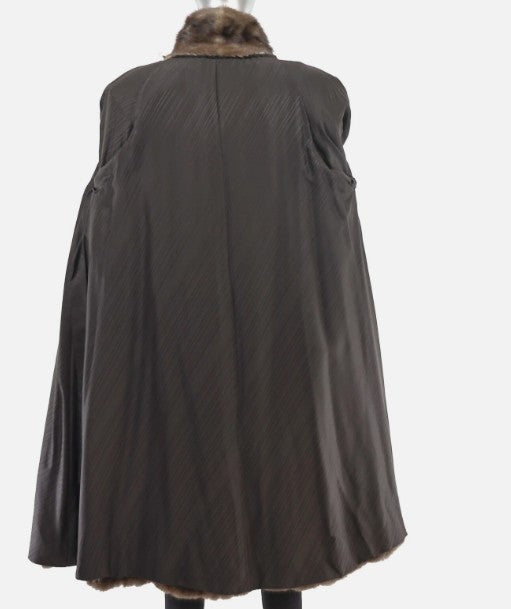 Mahogany Mink Coat - 8