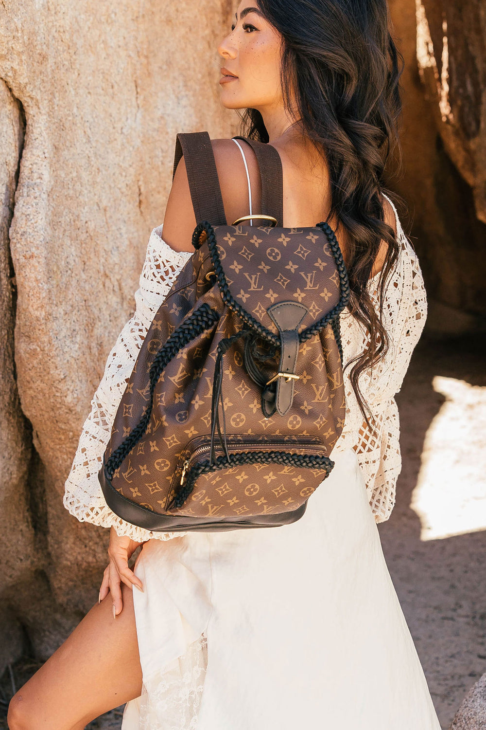 louis vuitton style backpack