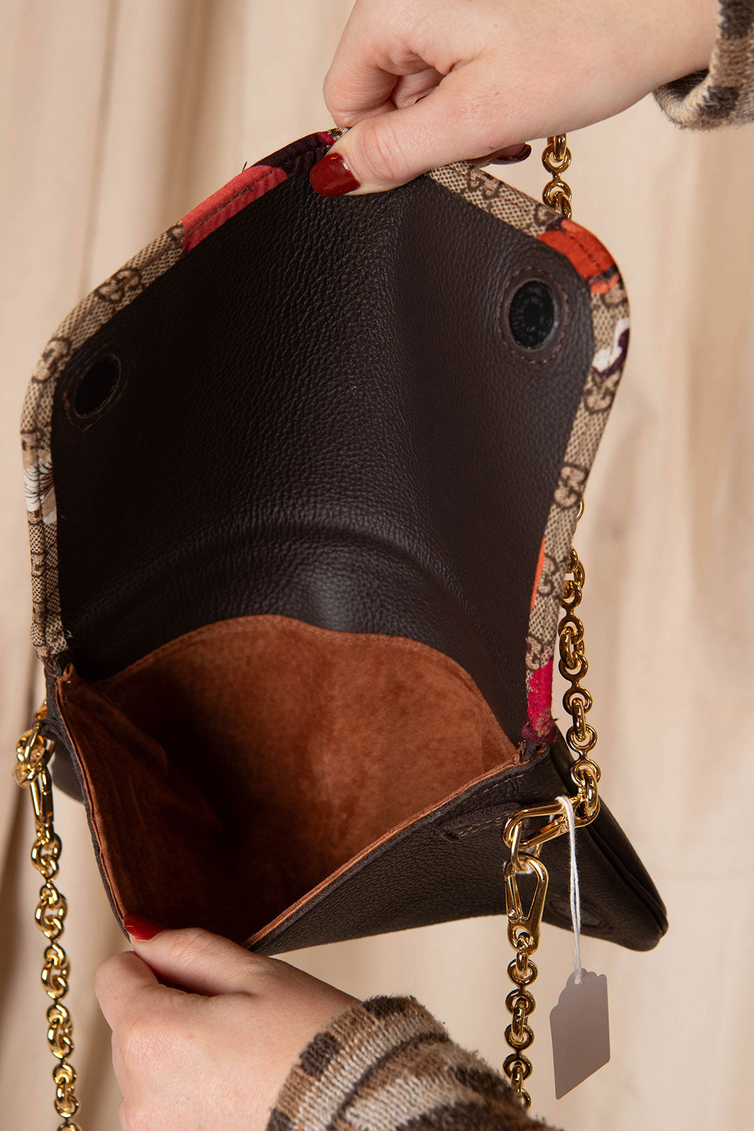 GG Floral Pattern Cruise Clutch