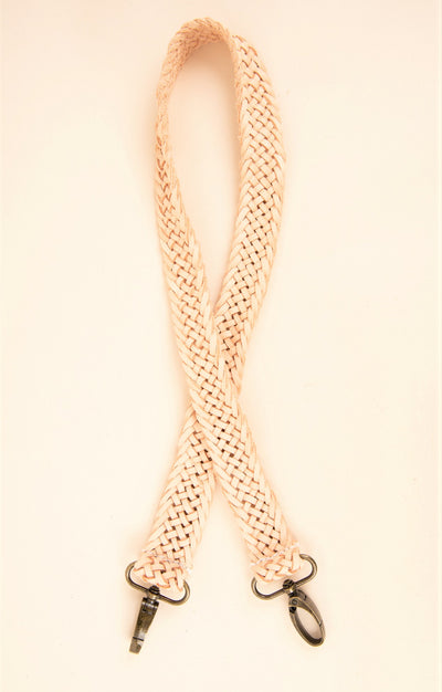 Wide Flat Braided Strap-Vachetta