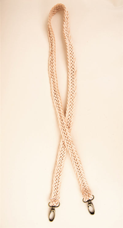Skinny Flat Braided Strap-Vachetta