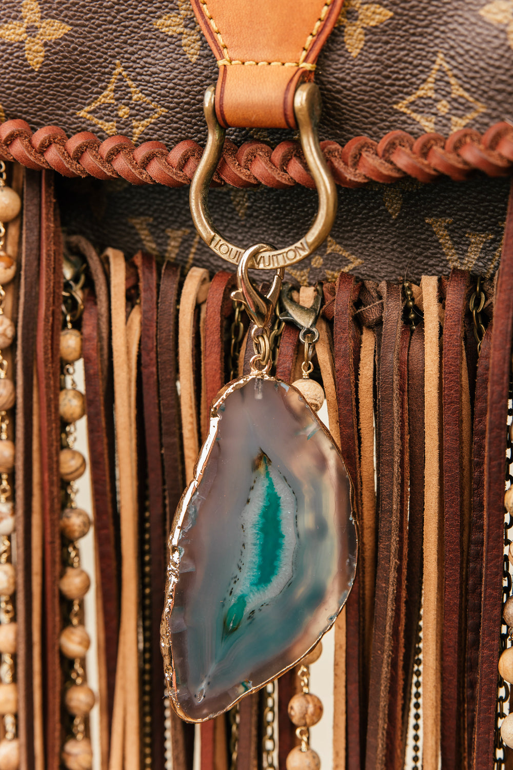 Charm #11 - Green Stone, Boho Glam for your Designer Handbag – Vintage Boho  Bags